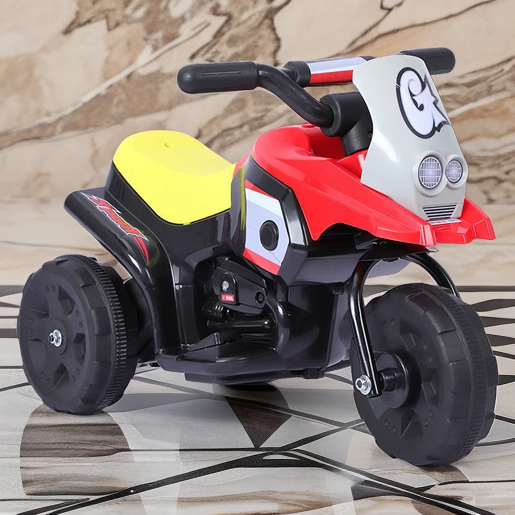 新款儿童电动摩托车1-4岁男女宝宝电瓶三轮车可坐人小孩玩具童车