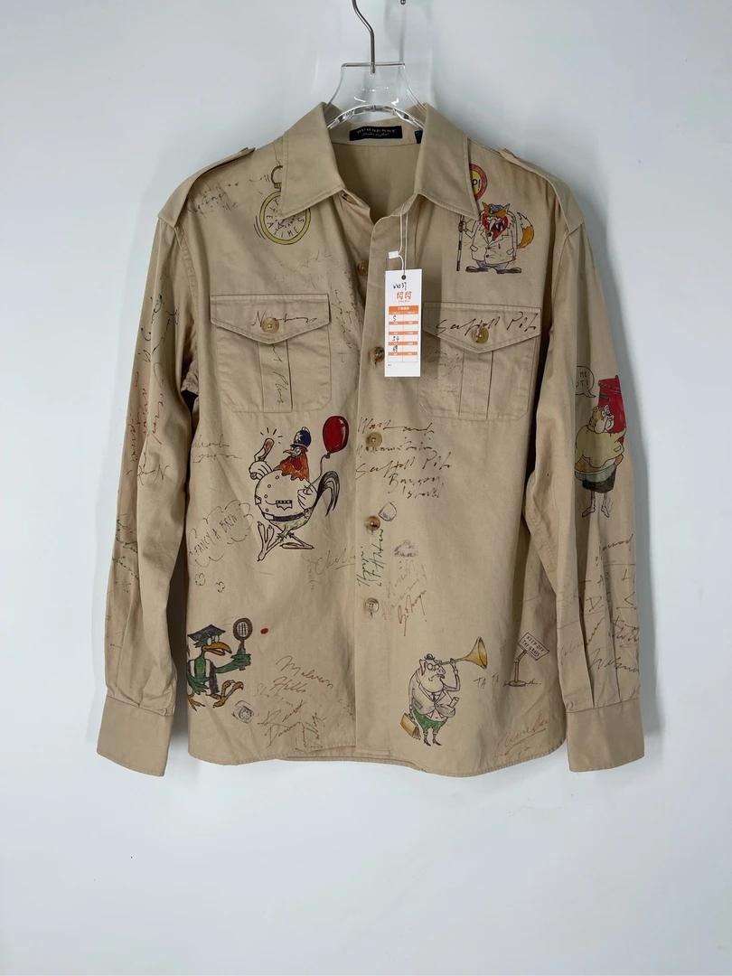 博柏利/BurBerrys 涂鸦工装夹克02537/S码/98新