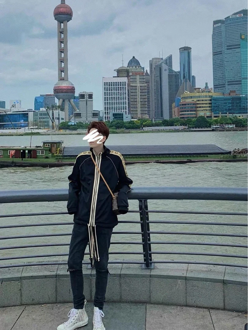 古驰/Gucci 黑色经典串标外套02145/XS码/99新