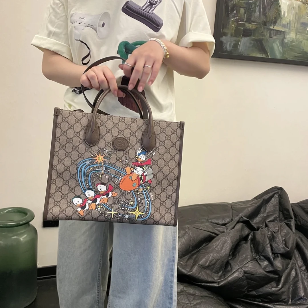 95新 GUCCI/古驰 古驰/迪士尼联名托特单肩斜挎包/送中检/2235