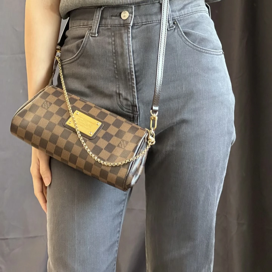 95新 LouisVuitton/路易威登 LV/棋盘格eva腋下斜挎包2320送中检