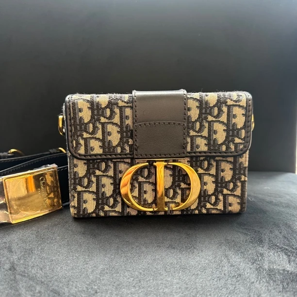 95新 DIOR/迪奥 迪奥/蒙田mini盒子斜挎包/送中检/