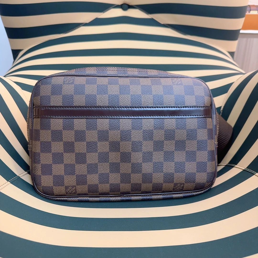 95新 LouisVuitton/路易威登 lv/棋盘格记者斜挎包/