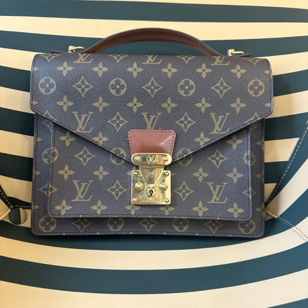 95新 LouisVuitton/路易威登 LV/26蒙梭手提斜挎包/