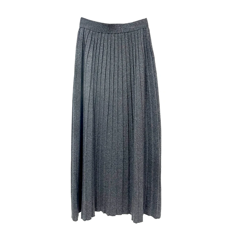 【晨粉专享价】复古文艺范百搭显瘦显腿长百褶半裙KMCM533HE