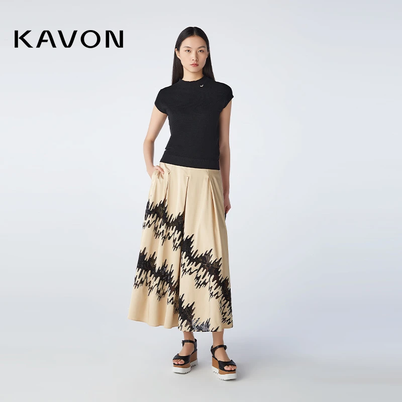 【Susie】欧若风优雅碎花休闲风休闲时尚气质显瘦半裙KM2A716AA