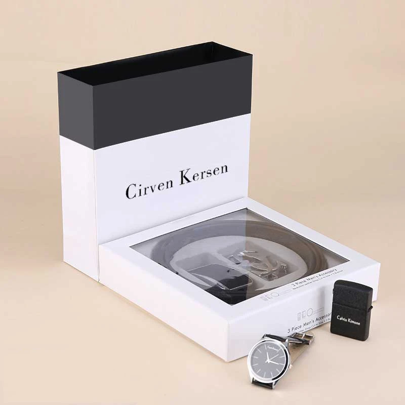 礼盒双扣装真牛皮腰带男款真皮皮带男生七夕情人节礼物送男友老公