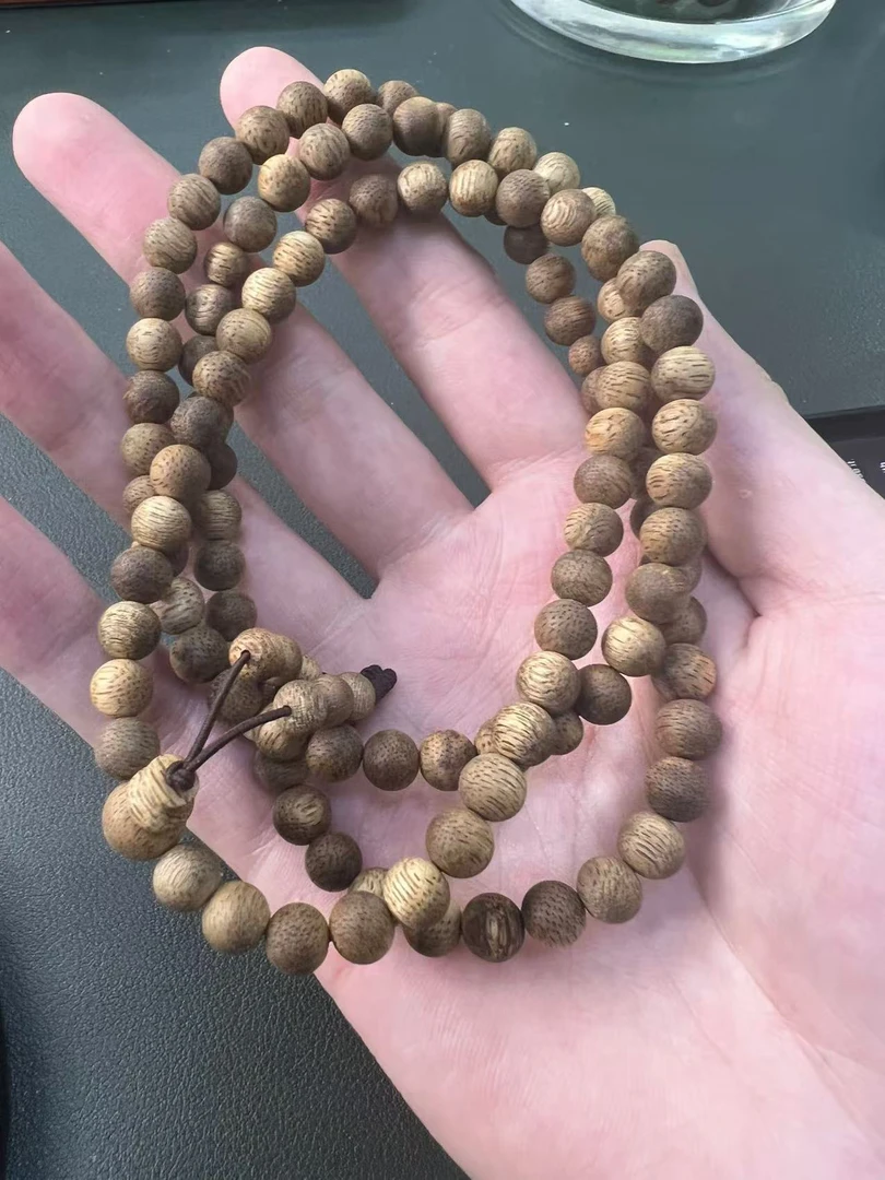 天然沉香手串圆珠多圈