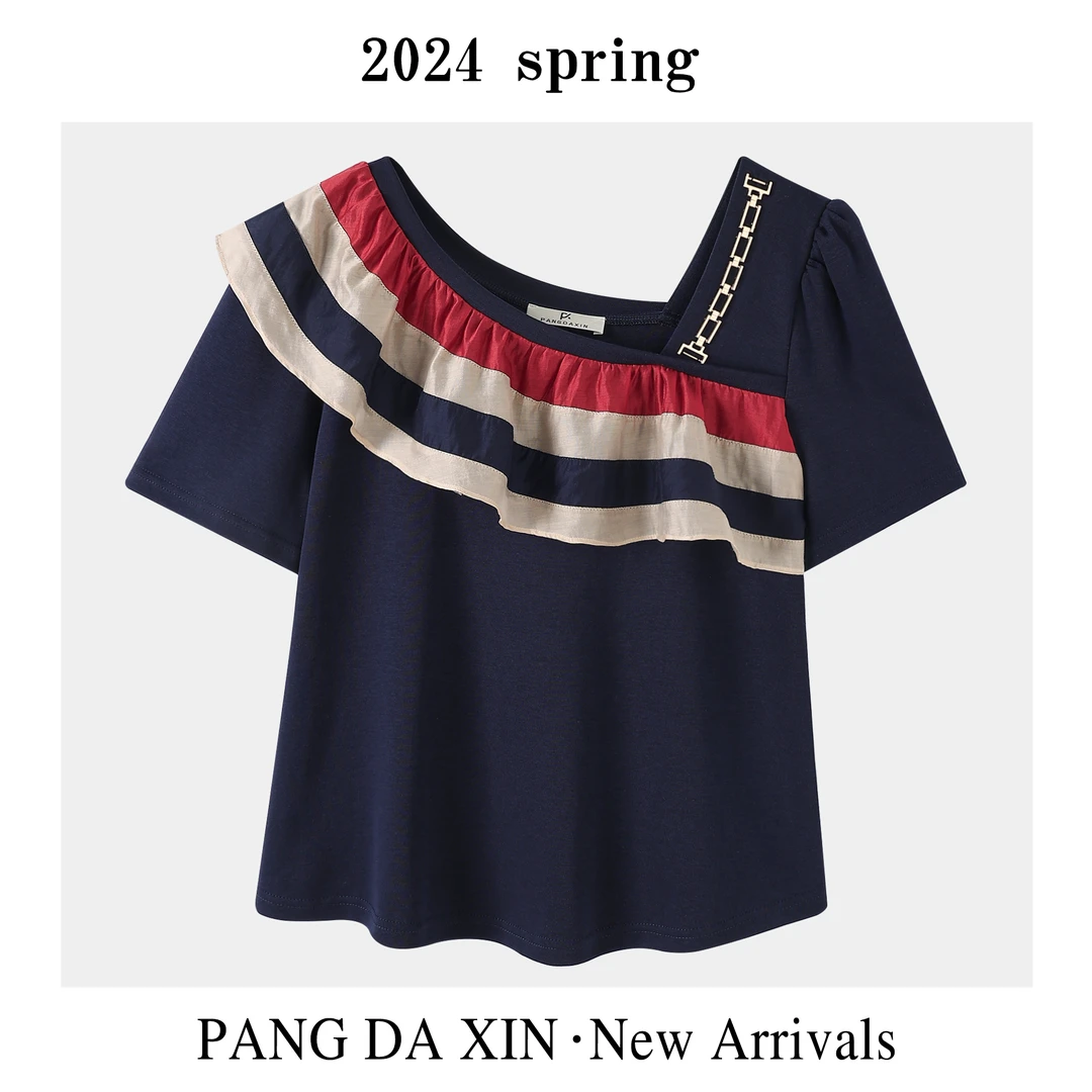 【胖大心】大码女装时尚休闲宽松显瘦气质百搭短袖26878904