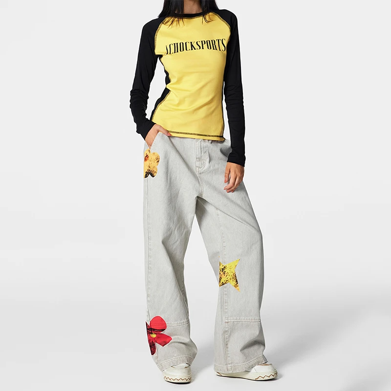 【Achock官方店】美式潮牌痞帅炸街牛仔裤男款vibe高级感裤子直筒