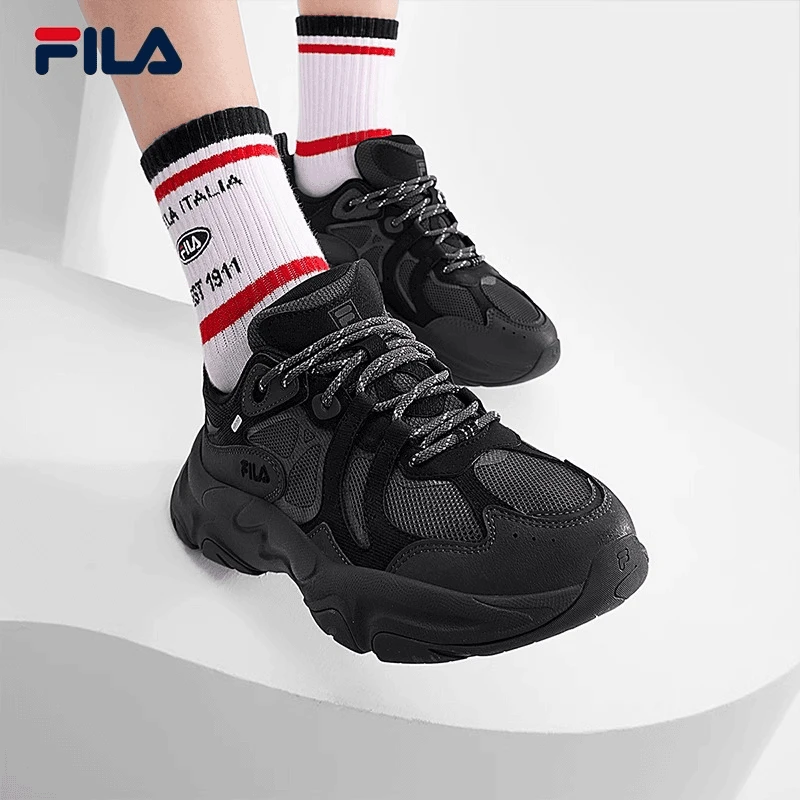 主播专享Fila/斐乐女鞋情侣款火星3代秋老爹鞋透气增高运动鞋男鞋