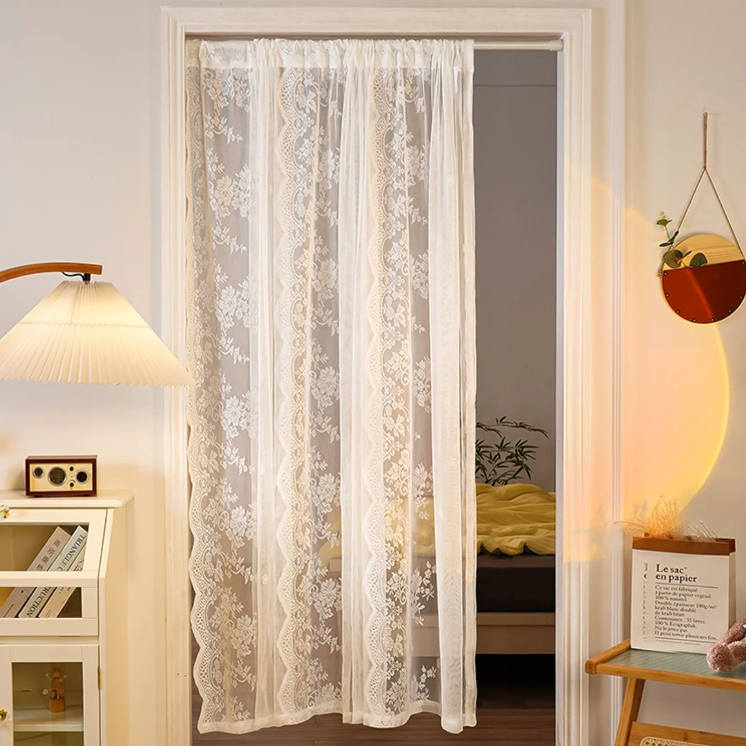 【new宝礼】白色纱帘厨房卫生间遮挡窗帘客厅卧室阳台纱帘