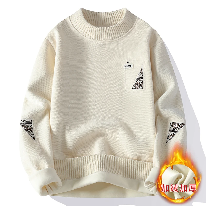 【高品质 针织卫衣】柔软舒适秋冬男士休闲针织衫宽松长袖保暖圆领