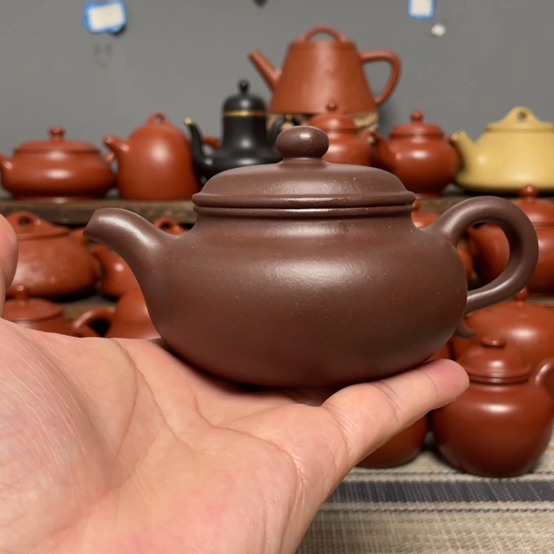 仿古（容量300cc）-原矿底槽清-全手工紫砂壶-单品库存处理 下