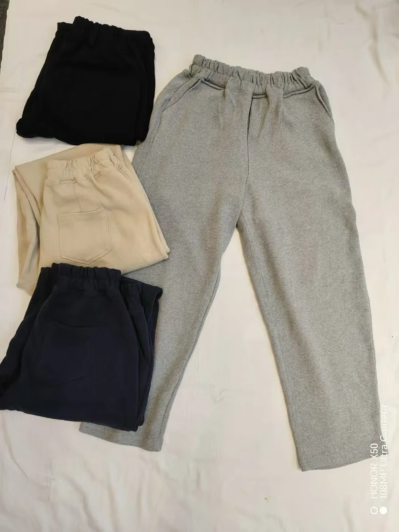 必入款福利圈棉老爹裤！休闲百搭纯色秋冬宽松版秋季保暖针织时尚