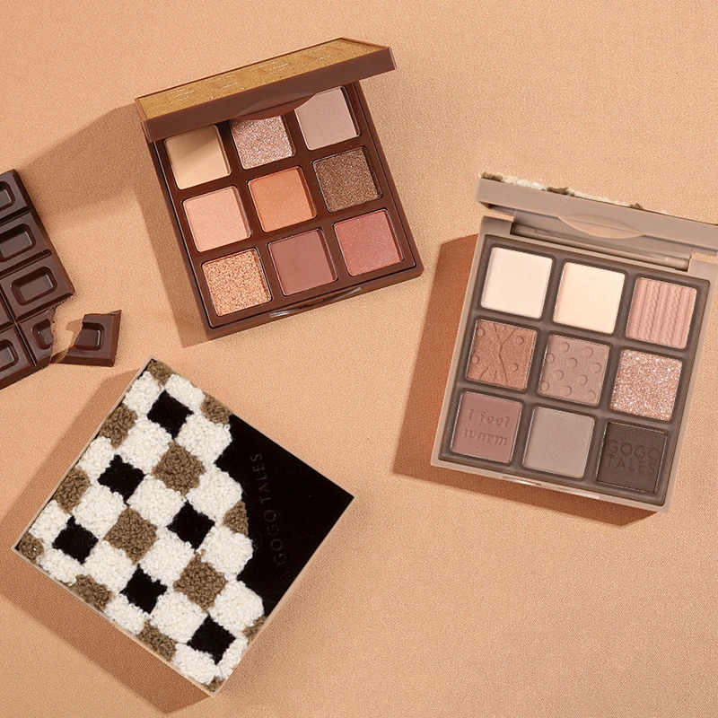 戈戈舞金箔巧克力眼影盘603初学者哑光珠大地色橘棕眼影学生细腻