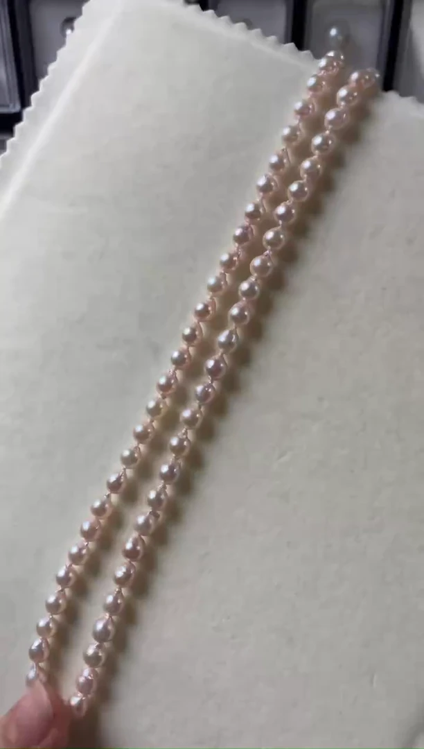 【闪购商品】海水珍珠颈饰银S925镶嵌海水珍珠项链5.5-6mm