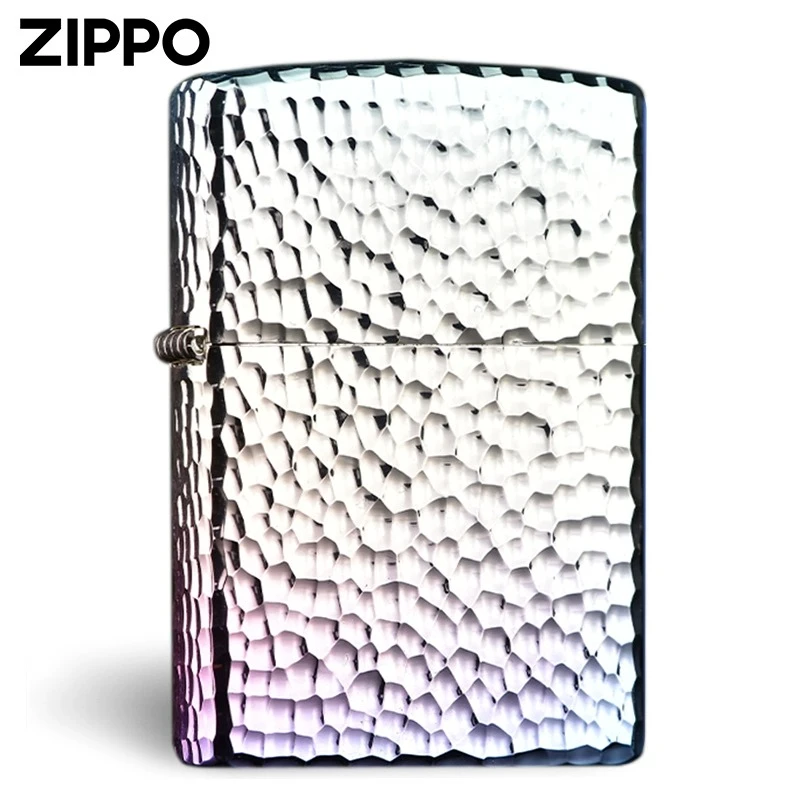 Zippo正版打火机 炫彩陨石坑 官方正品煤油防风壳ziipoo 原装礼物