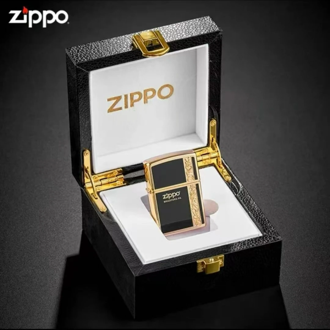 ZIPPO正品打火机205-D-常规珐琅双面唐草男士礼品收藏DY9902ZB