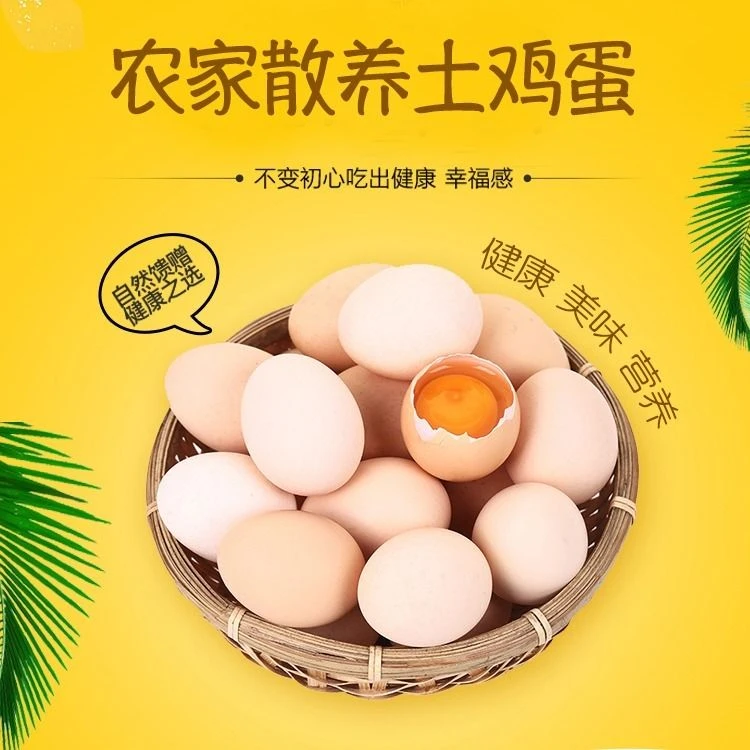 【50枚整箱】农家谷物饲养正宗谷物蛋土鸡蛋新鲜直达溜达鸡蛋草鸡