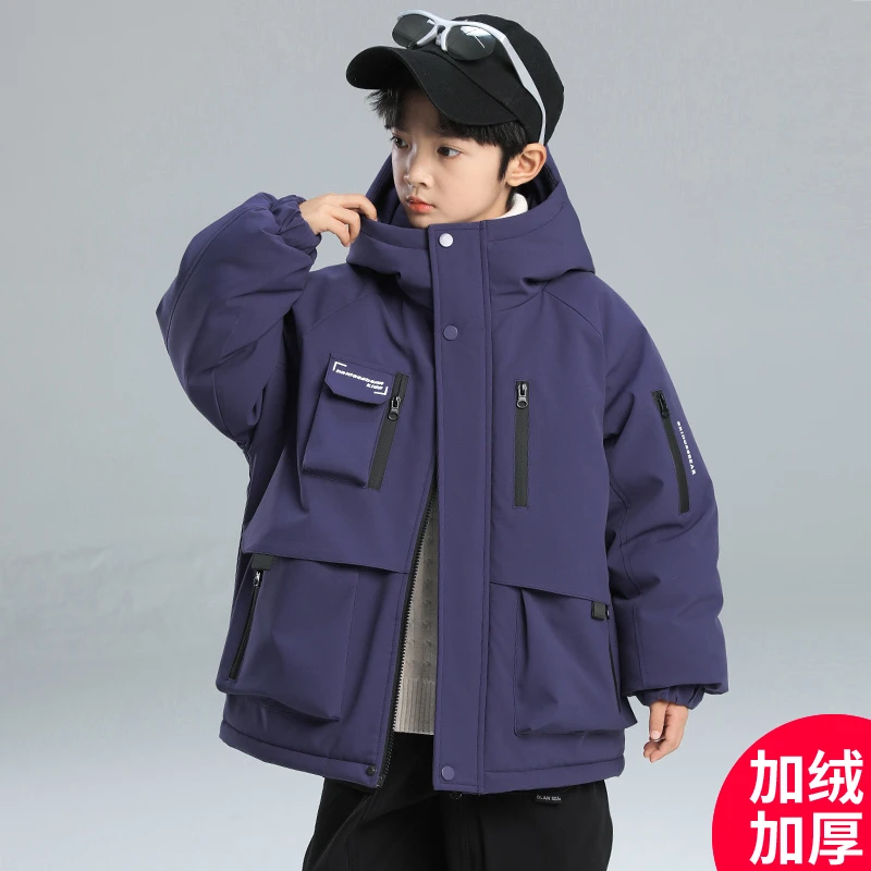儿童深秋外套2024新款儿童加绒加厚休闲时尚外套CF240