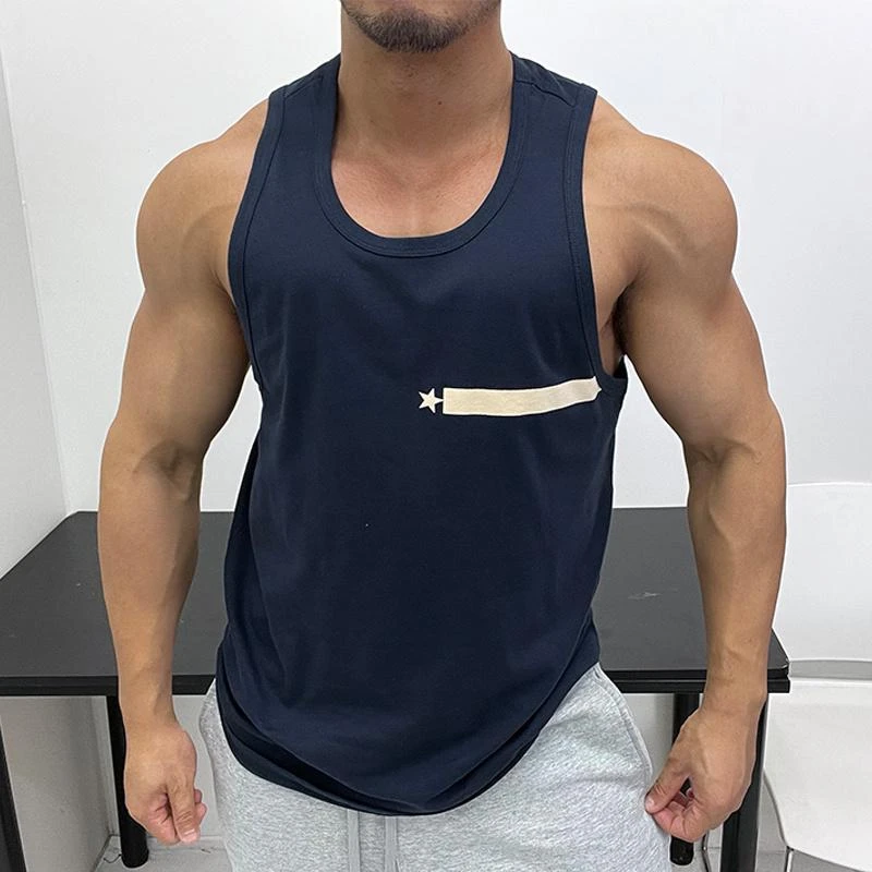 2-300斤加大码简约贾发宽松背心无袖T恤体育肉男健身运动上衣