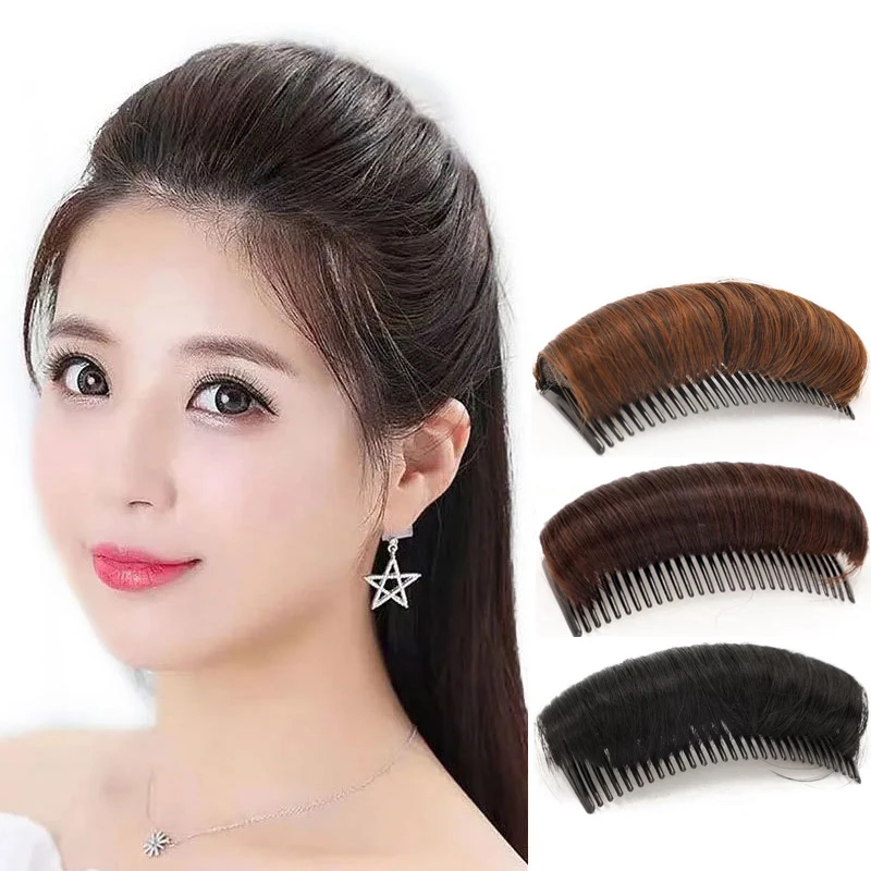假发片女发根仿真垫发梳自然隐形增量高颅顶盘发器垫发片短发