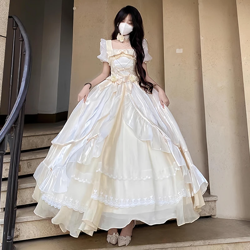 洛丽塔公主裙成人礼服大裙子Lolita花嫁生日礼物蓬蓬裙校运会礼服