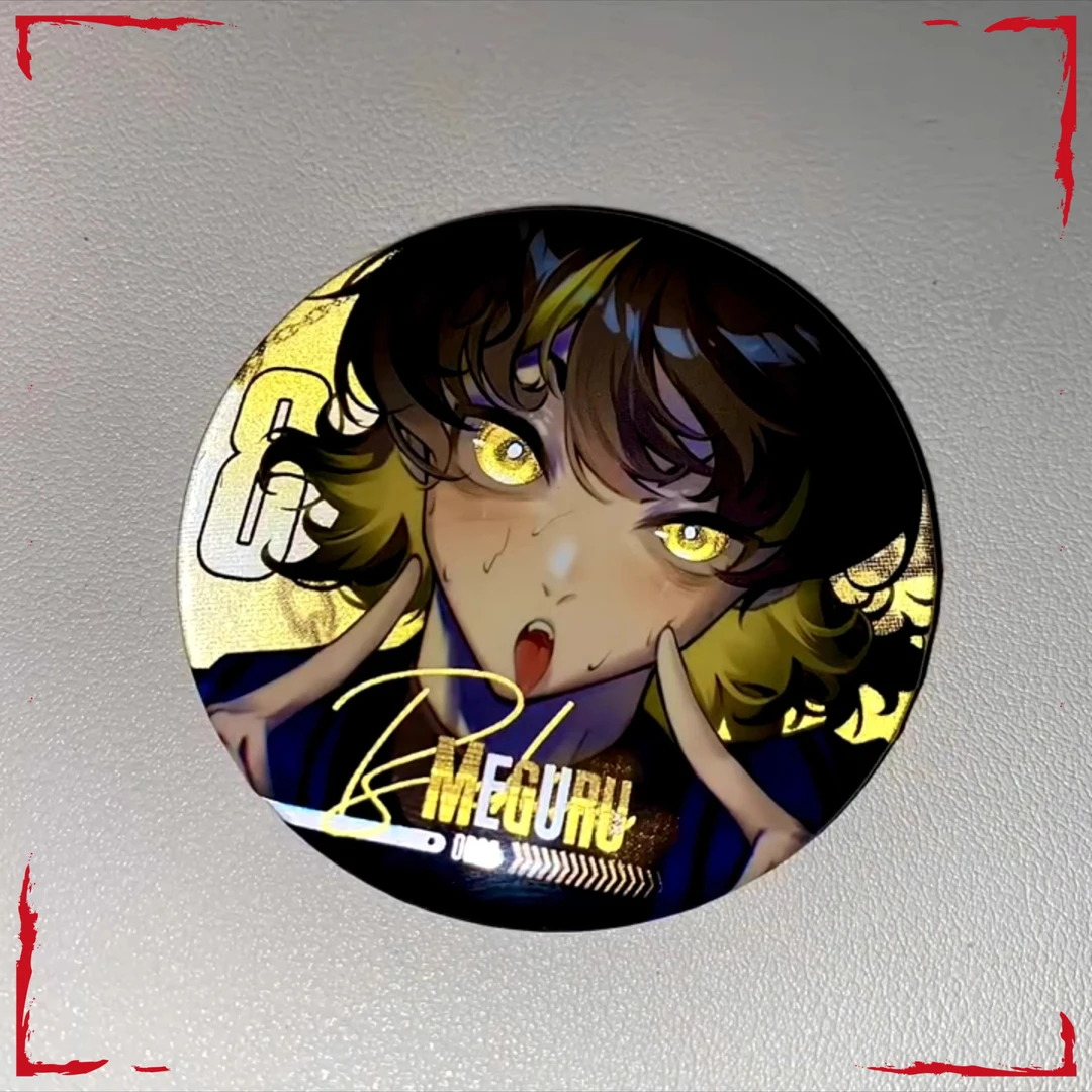 蓝色监狱动漫周边蜂乐回反光吧唧徽章高颜值二次元同人谷子吧唧