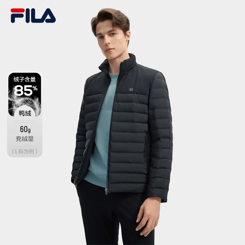 Fila/斐乐高质VC羽绒服轻薄羽绒服保暖运动男款24秋冬F11M443907F