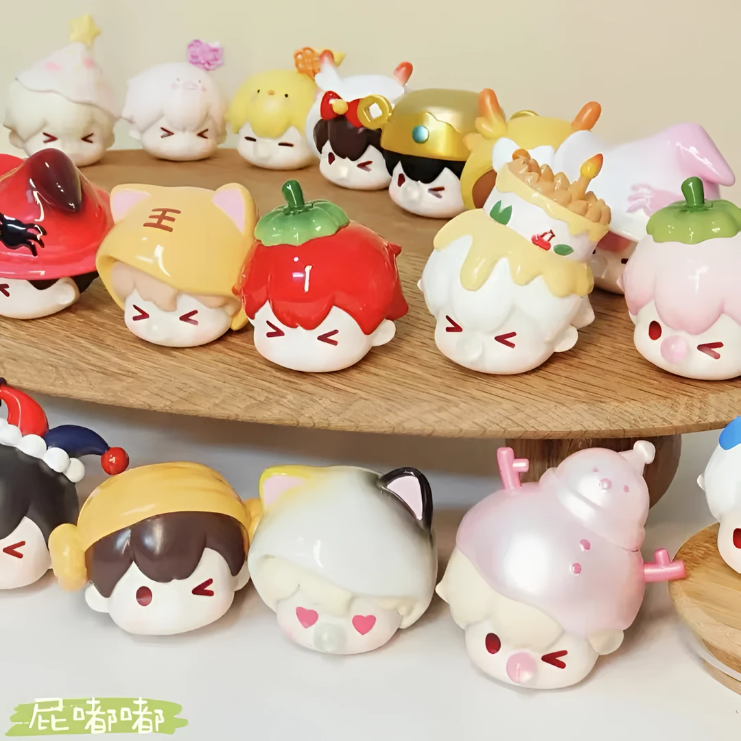 屁嘟嘟糖果头萌粒盲盒潮玩摆件正品
