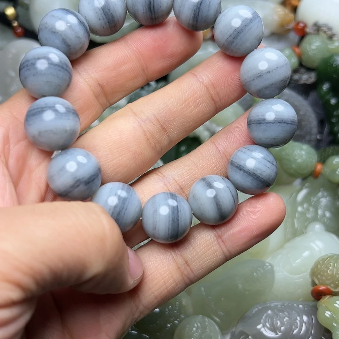 【闪购商品】和田玉青花手串未镶嵌