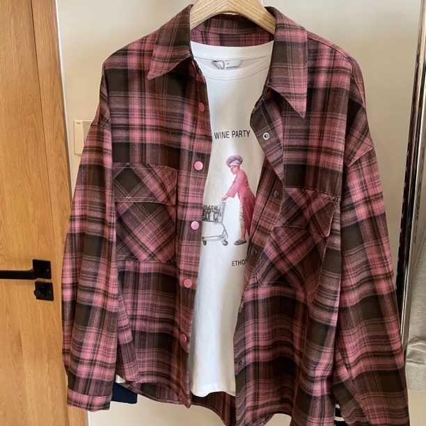 00778卷耳24AW28303格子口袋衬衫