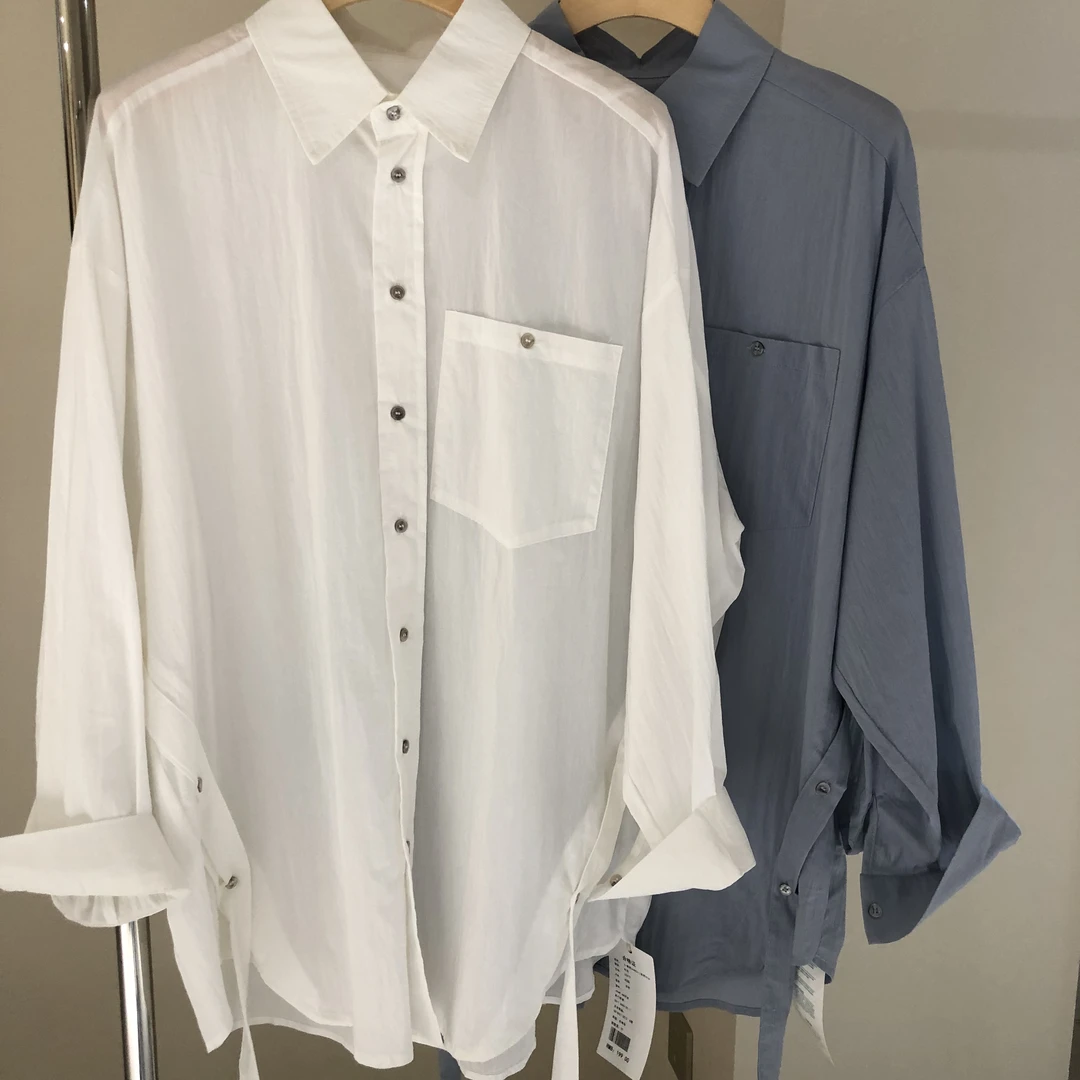 00572卷耳24AW系带衬衫