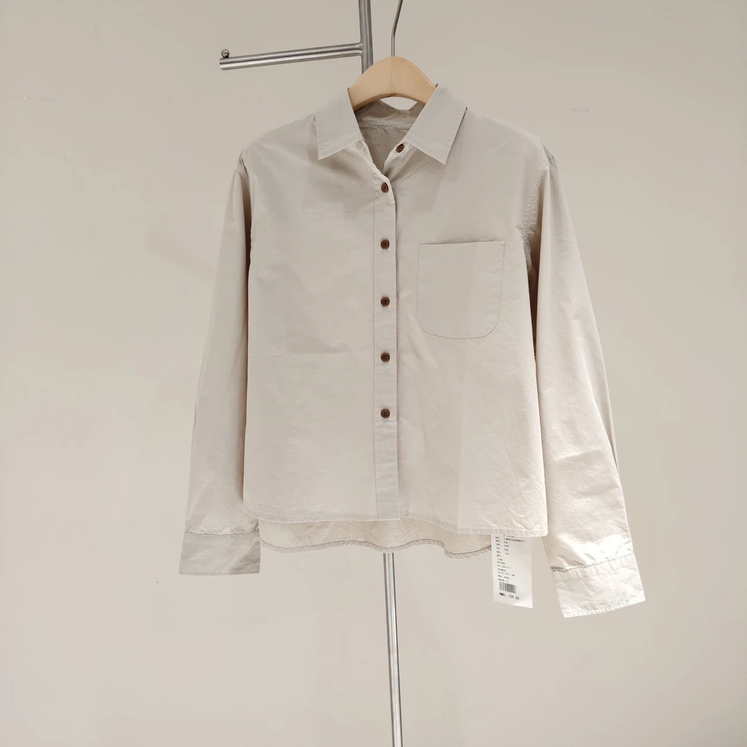 06980卷耳24SS纯棉短衬衫