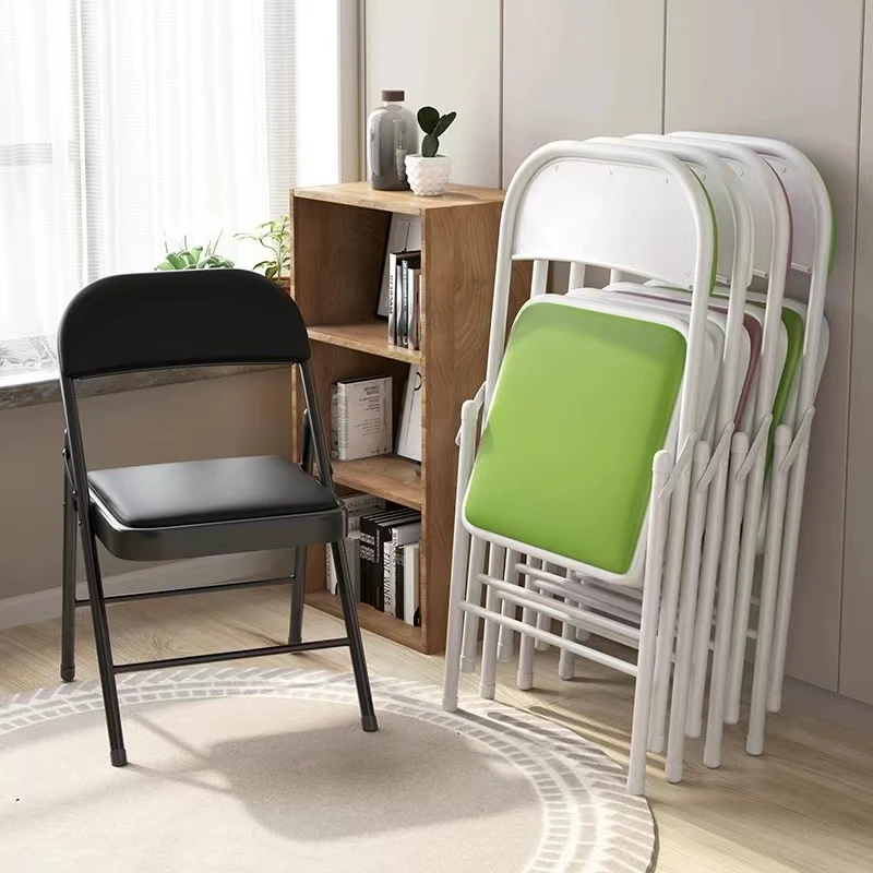 【24小时发货】可折叠免安装宿舍电脑座椅靠背椅子户外办公椅会议椅