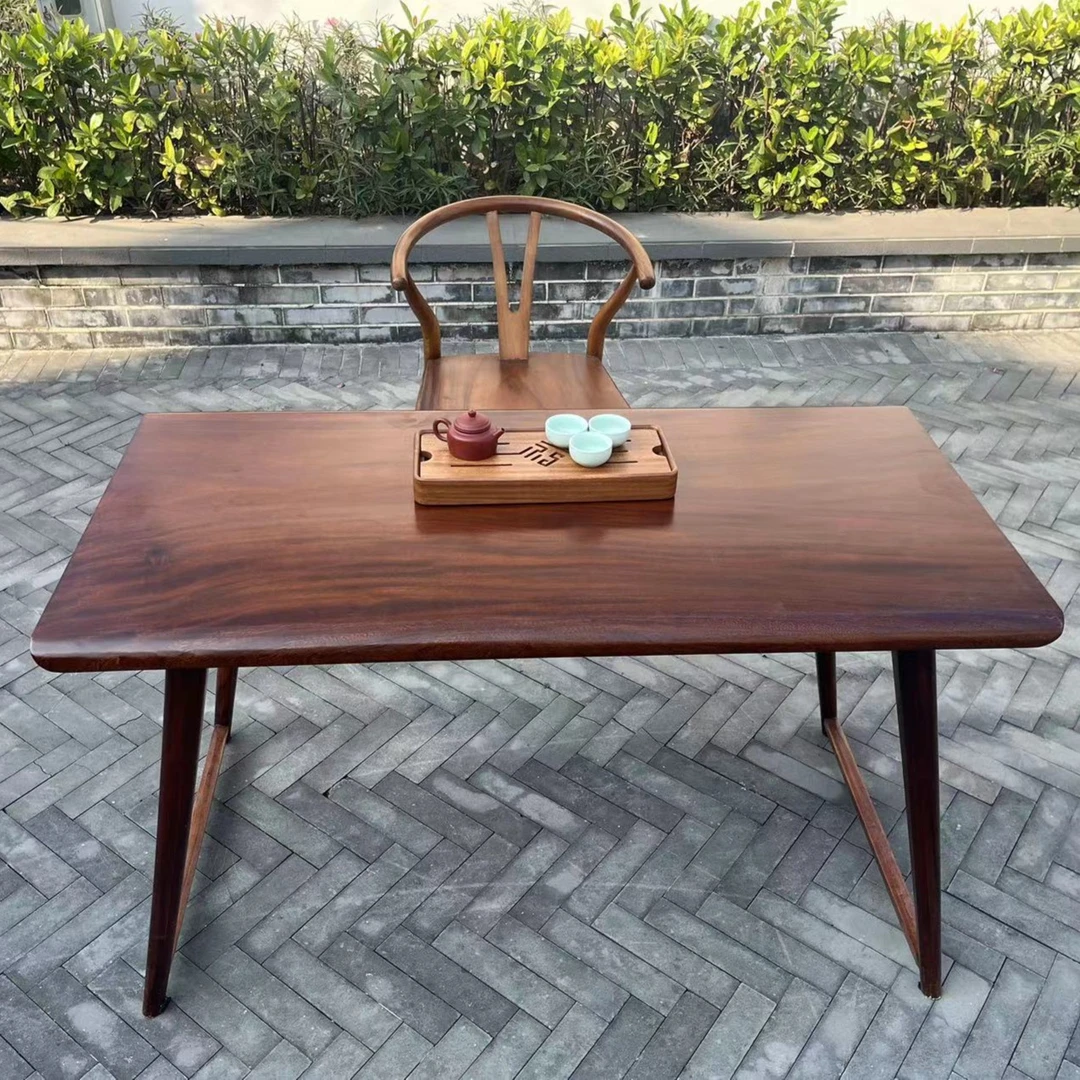 实木小茶桌简约休闲办公会议学习桌客厅家具