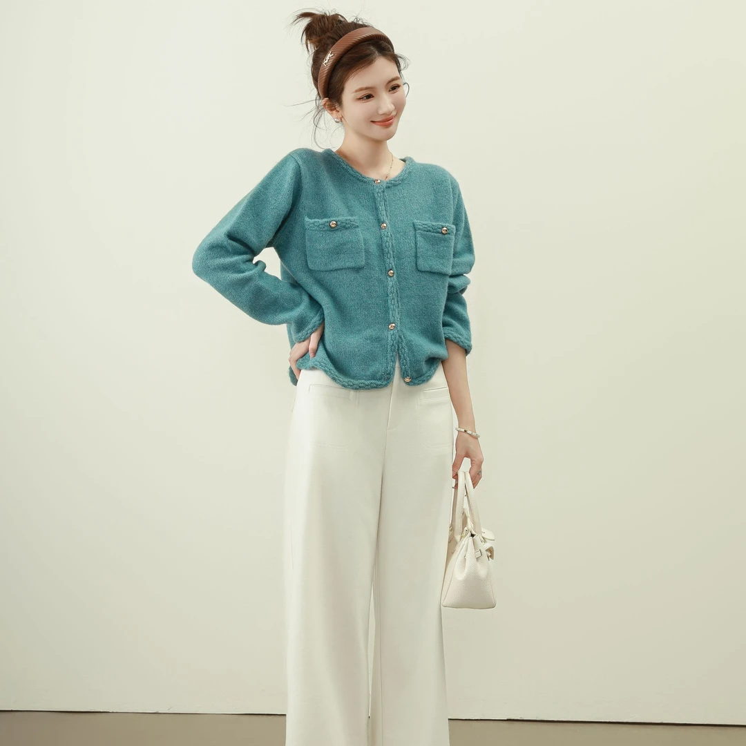 【芝士Cheese】费尔蒙德 精致绵羊毛宽松毛衣法式气质小香风外套