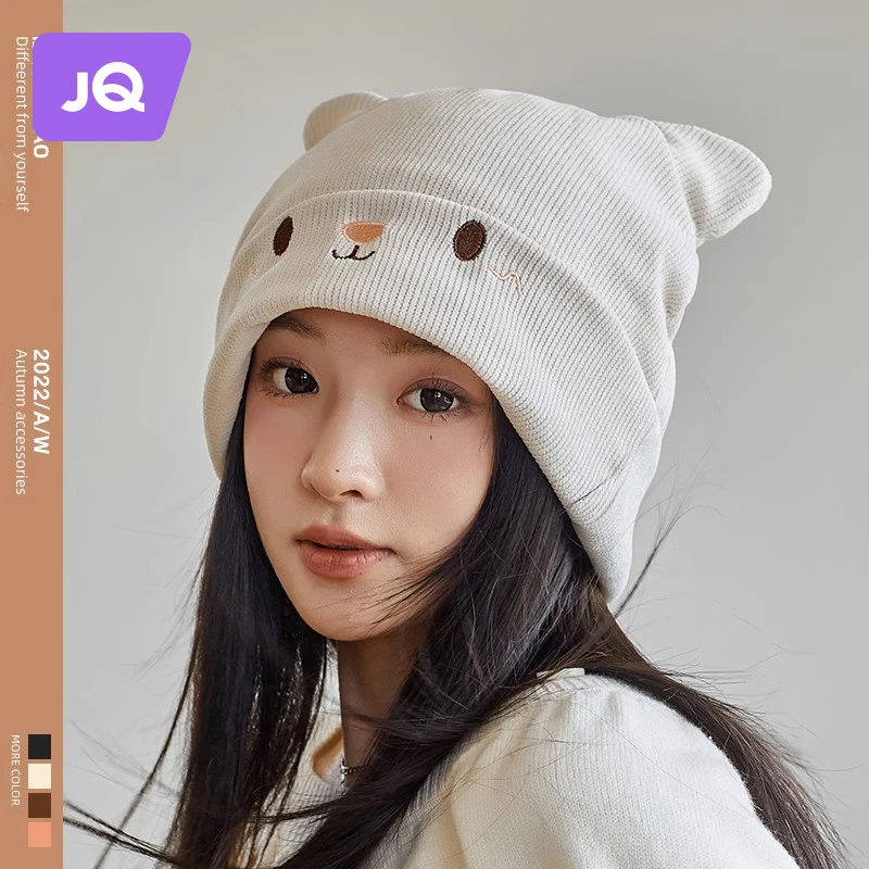 婧麒月子帽产后秋冬孕妇帽子坐月子帽子10月份防风可爱宽松产妇帽