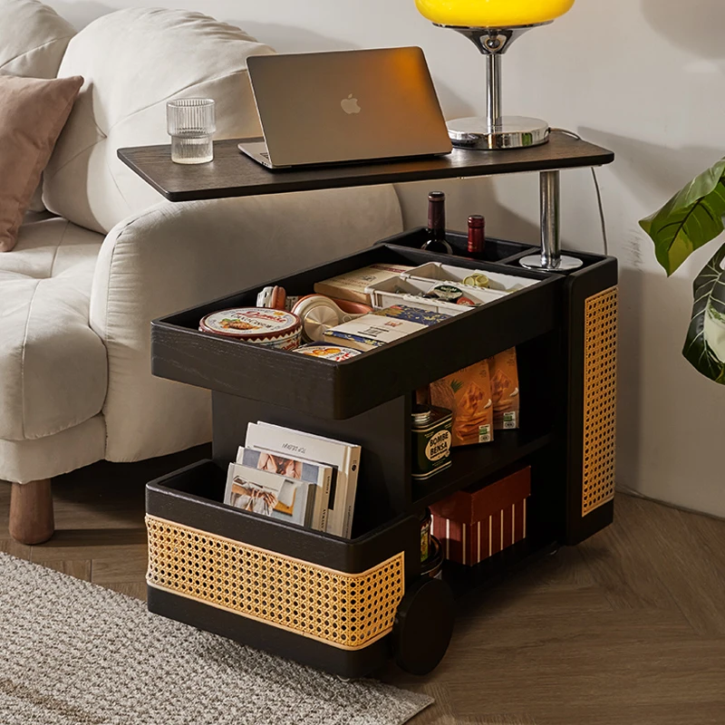 【巴士边几·一二专属】实木巴士茶几小边几可升降可移动茶车客厅