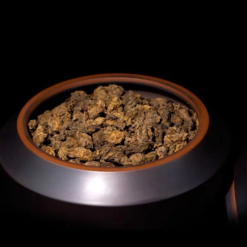 90年代金花老茶头100g普洱熟茶礼盒