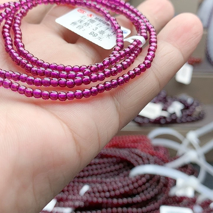 石榴石手串未镶嵌新**业3