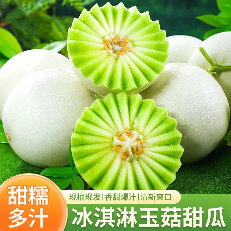【香甜软糯】冰淇淋玉菇甜瓜2.5-9斤小香瓜蜜瓜网纹瓜应季水果甜蜜