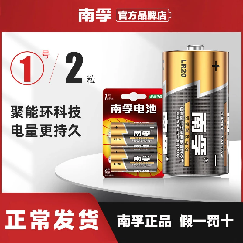 南孚一号电池原装正品燃气灶热水器天然气灶专用大号碱性持久耐用
