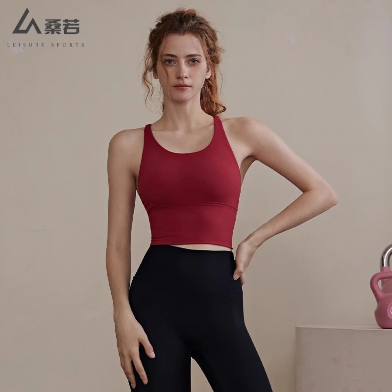 桑若运动美背内衣可拆卸夏天薄款高支撑聚拢收副乳防下垂无痕文胸