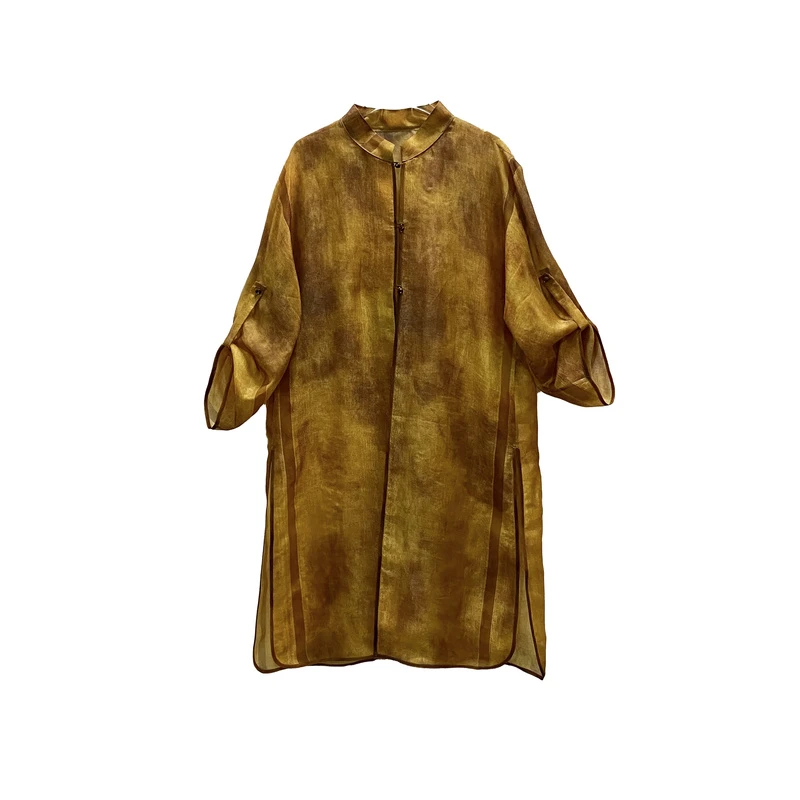 人间绝色 真 丝绡 里外 丝 国风外套24LY138