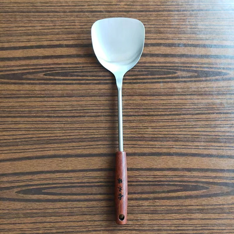 防烫炒菜铲子厨具加厚实心锅铲木柄把手家用厨房炊具