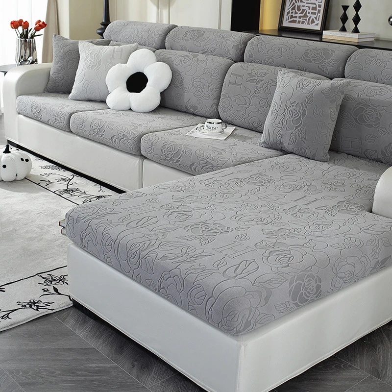 芙蓉花简约沙发套罩全包新款万能皮沙发坐垫套四季通用弹力沙发套