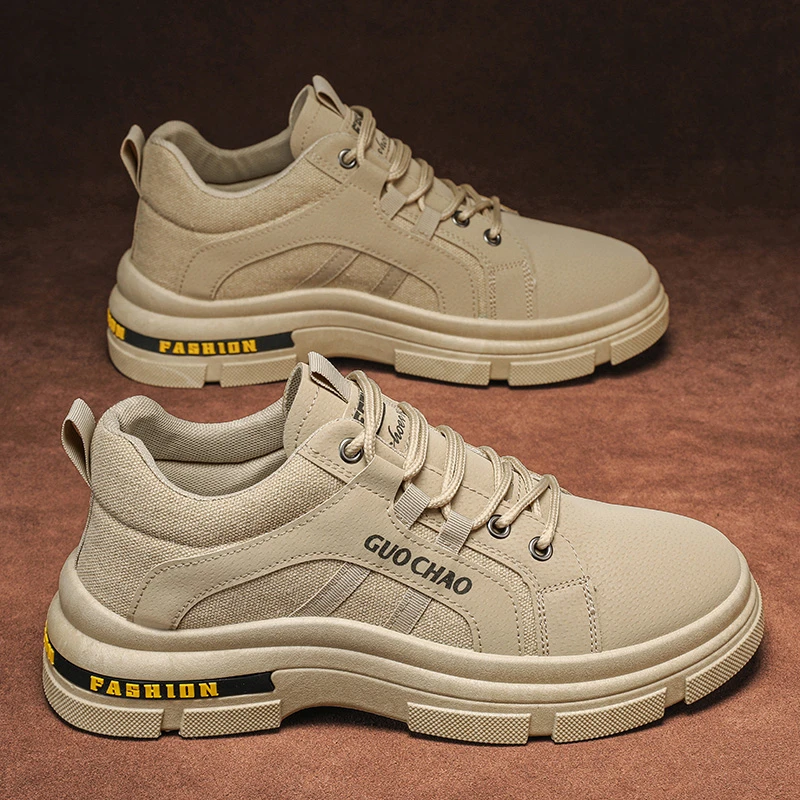 12秋季新款马丁靴男鞋子潮流ins百搭休闲英伦风高帮跑步工装靴潮R