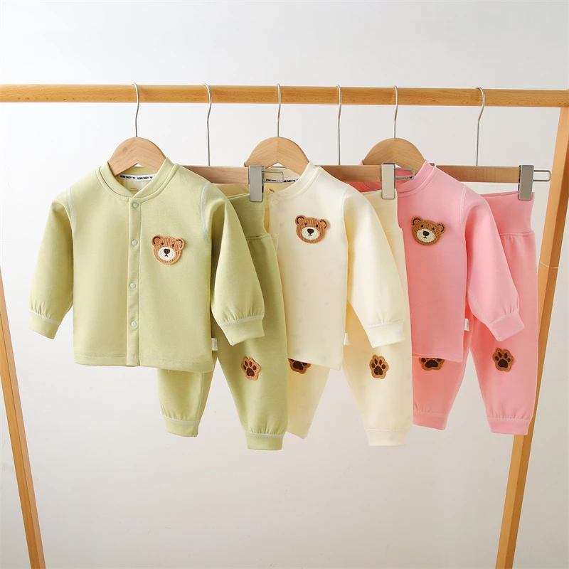 婴幼儿宝宝春秋高腰婴儿护肚套装春秋时尚洋气外出衣内衣保暖打底